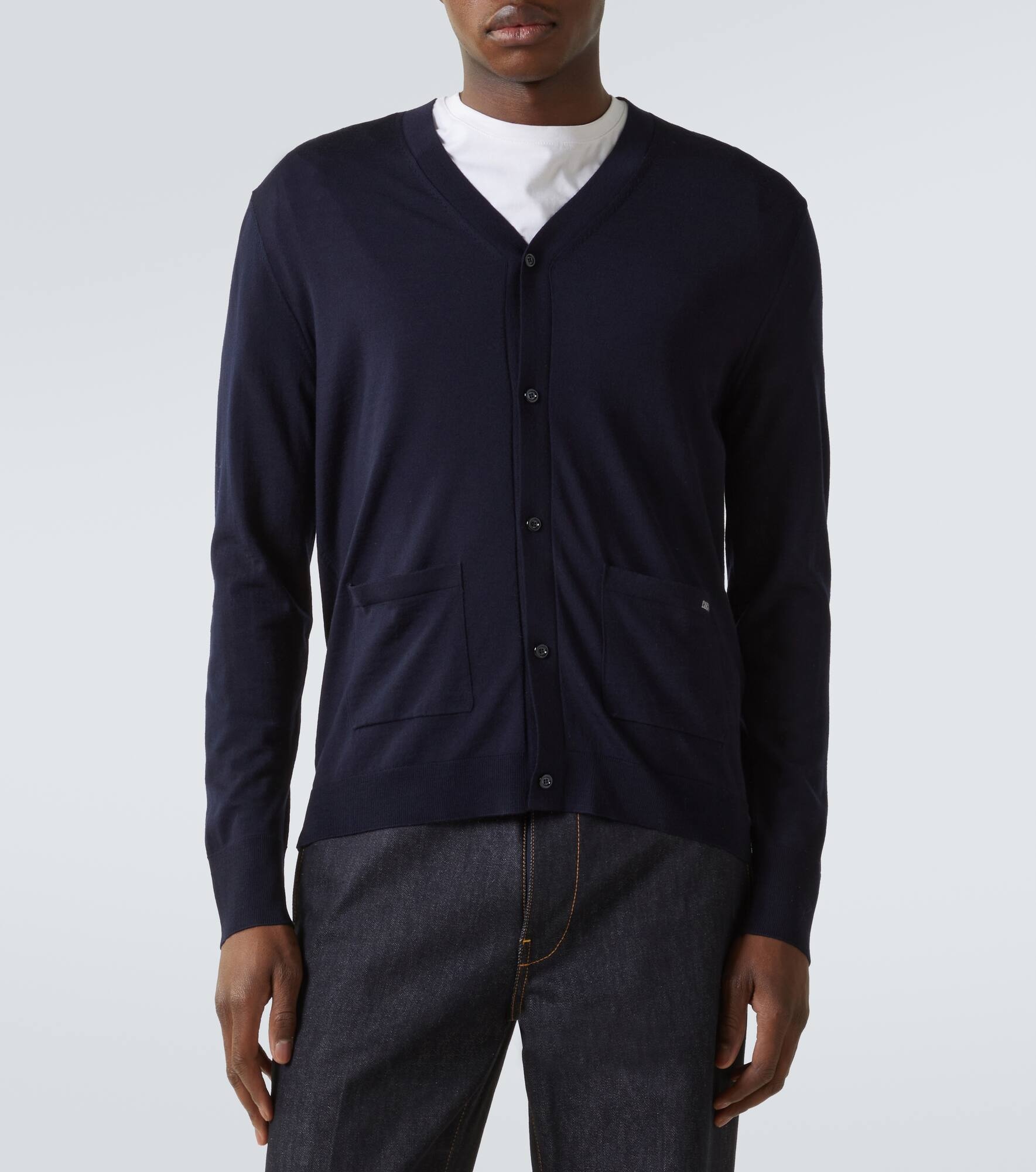 Logo wool cardigan - 3