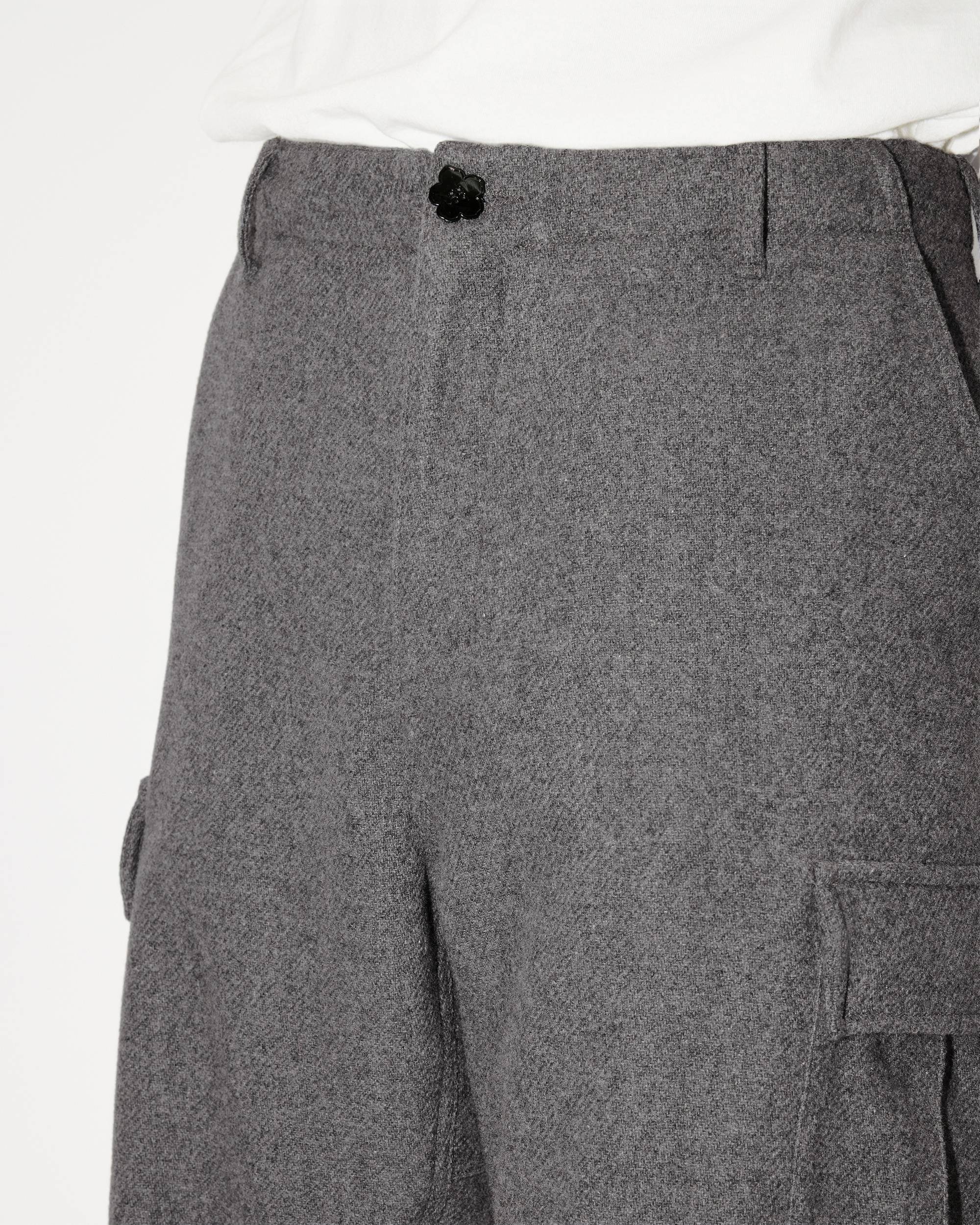 Wool cargo trousers - 6