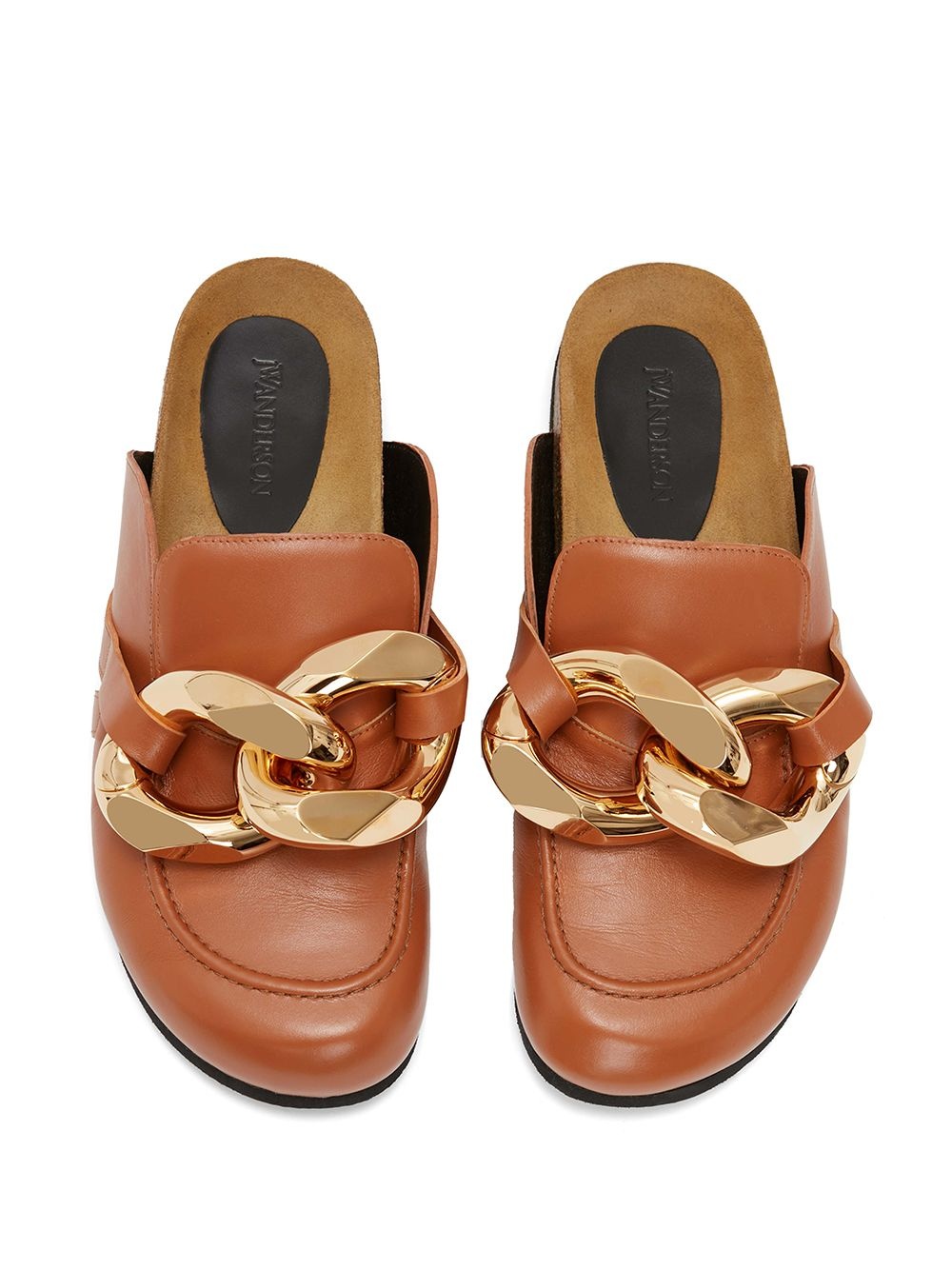 Chain loafer mules - 3