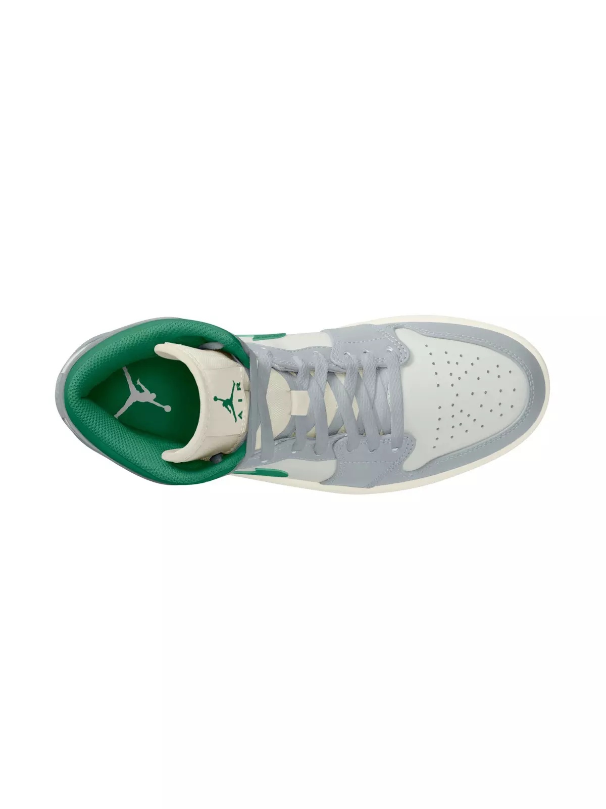 1 Mid "Summit White/Pine Green/Pure Platinum" Men's Shoe - 8