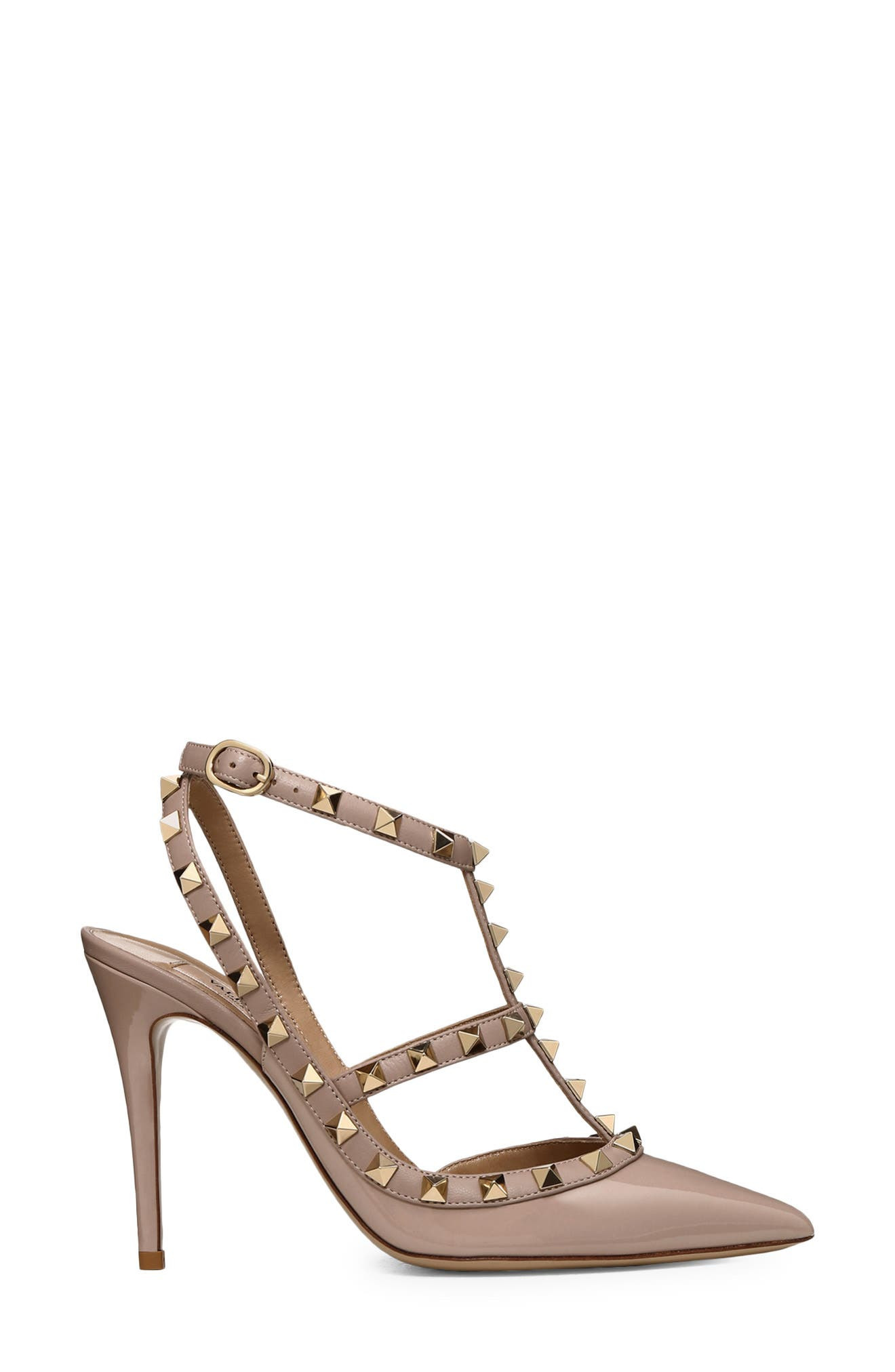 Valentino Rockstud Ankle Strap Pump in Poudre at Nordstrom - 3