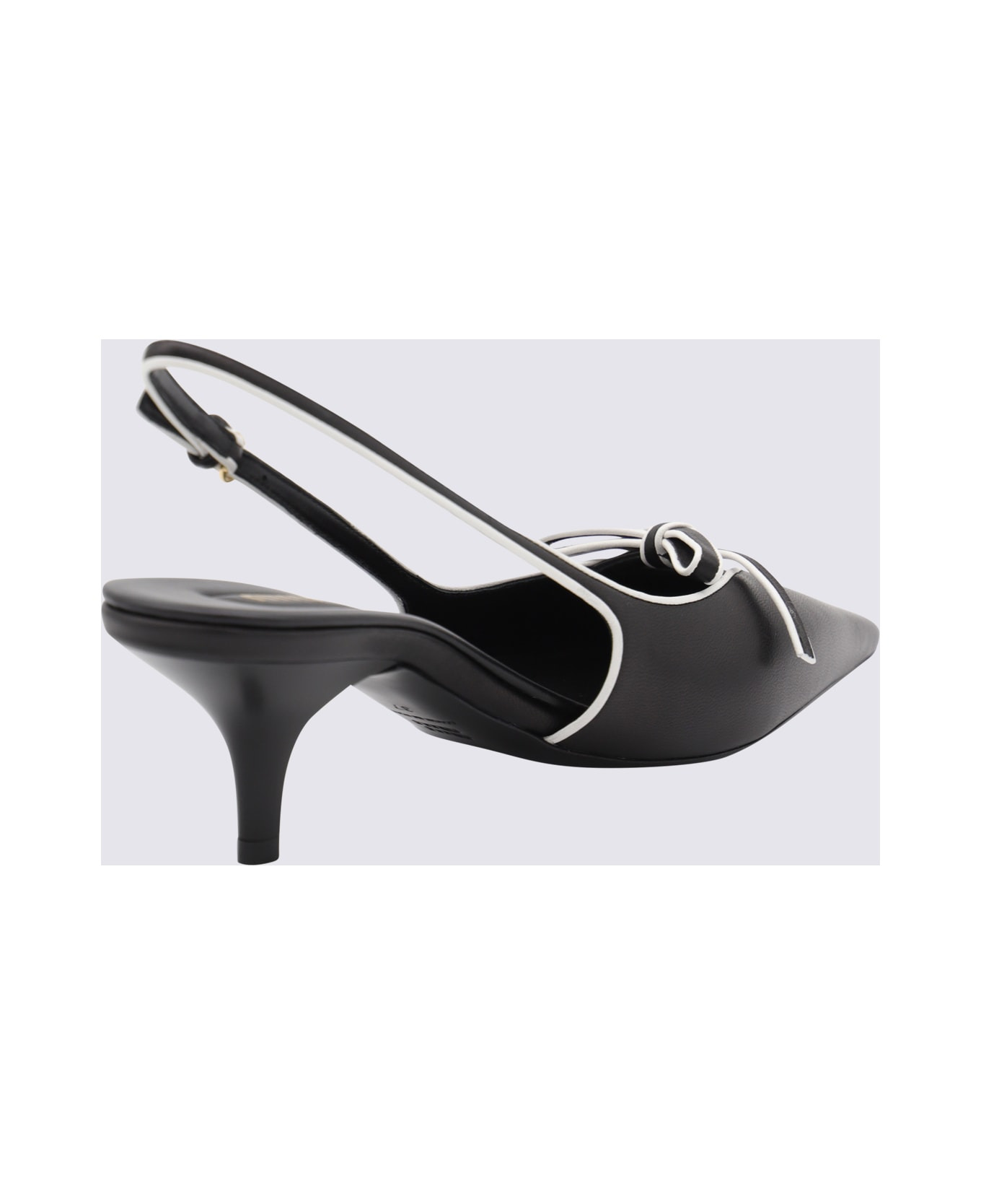 Black Leather Pumps - 2