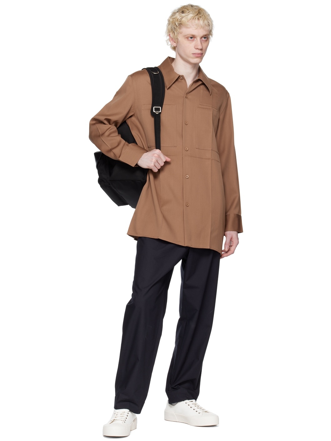 Brown Crease Shirt - 4