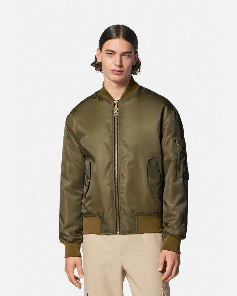 V-Emblem Chain Bomber Jacket 3