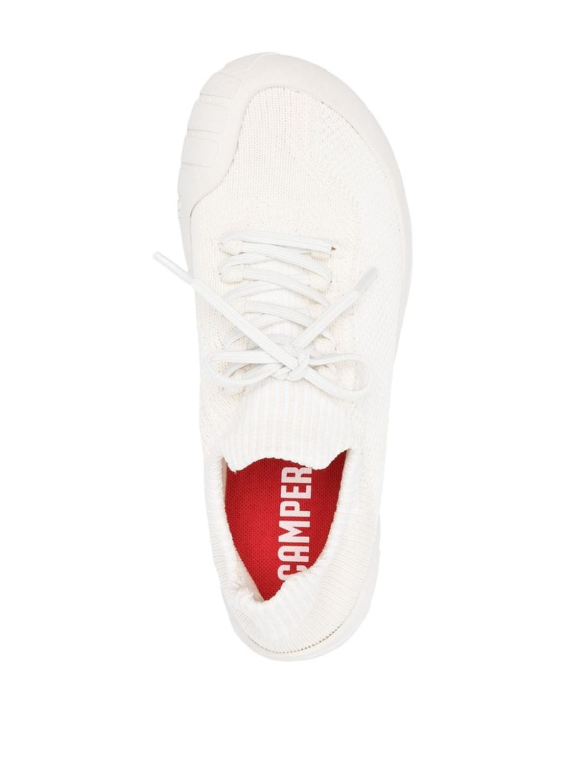 Path ribbed-detail sneakers 4