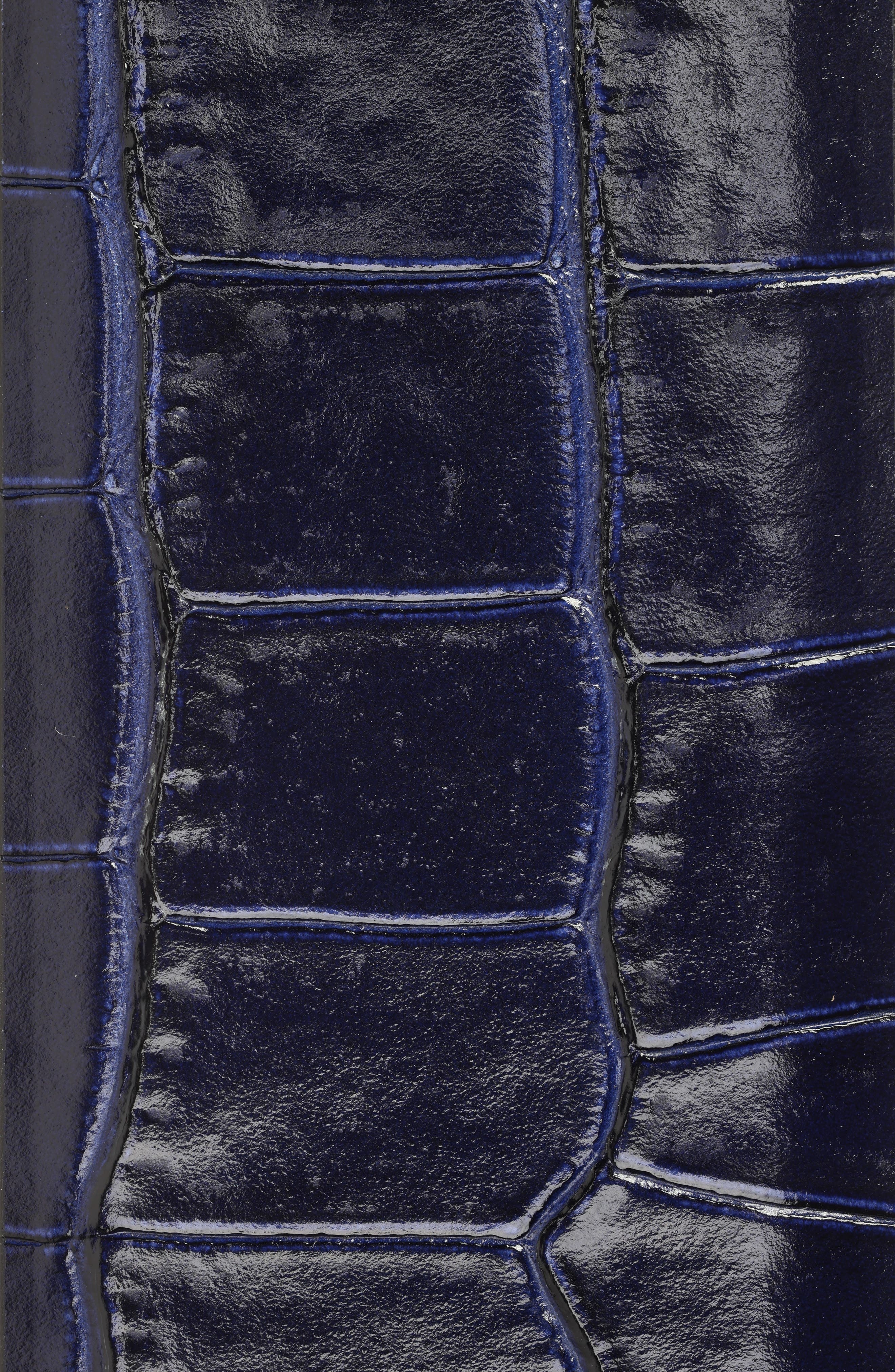 T Icon Reversible Croc Embossed Leather Belt - 2