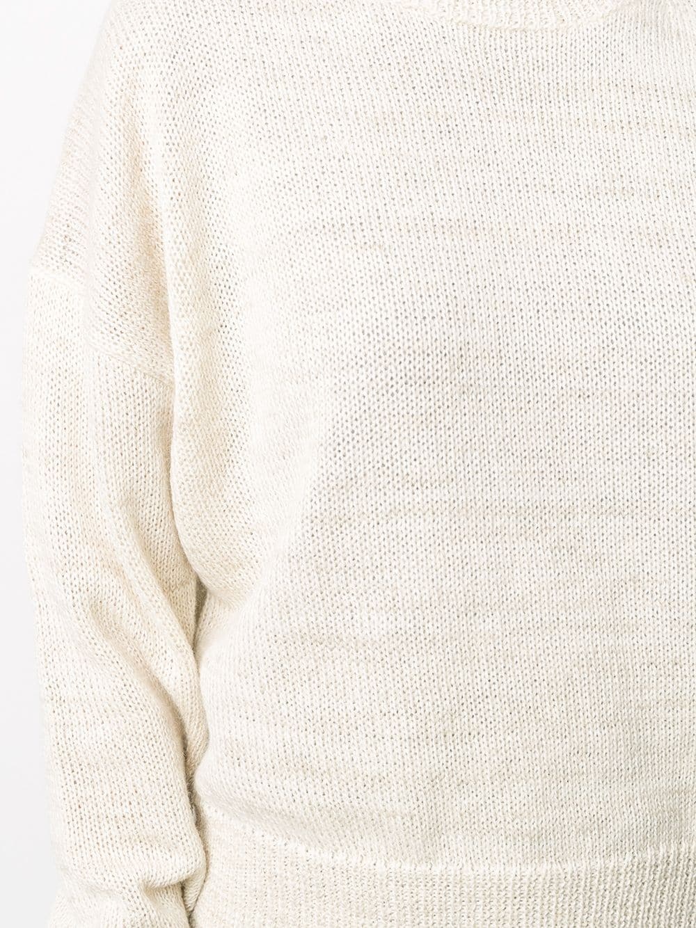 crew neck long-sleeved jumper - 5