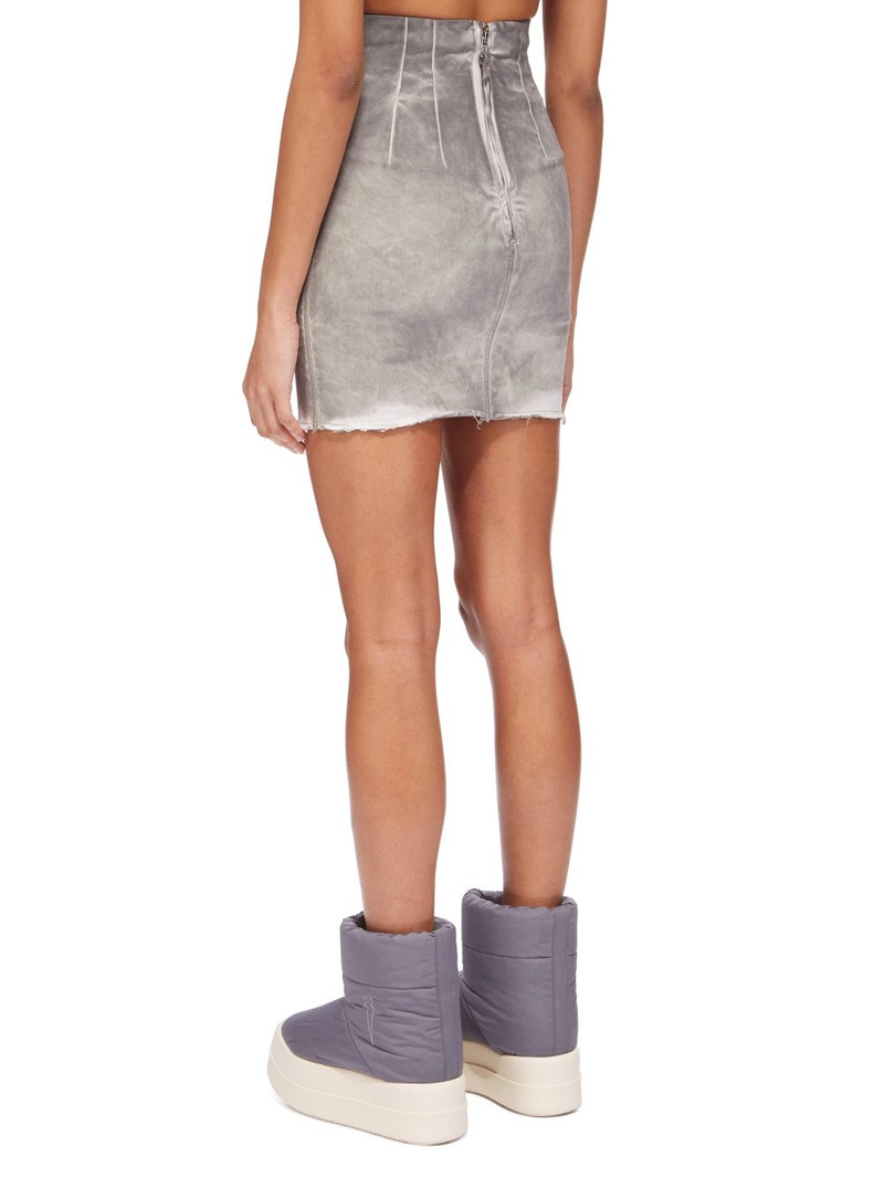 Gray Porterville Dirt Denim Miniskirt 3