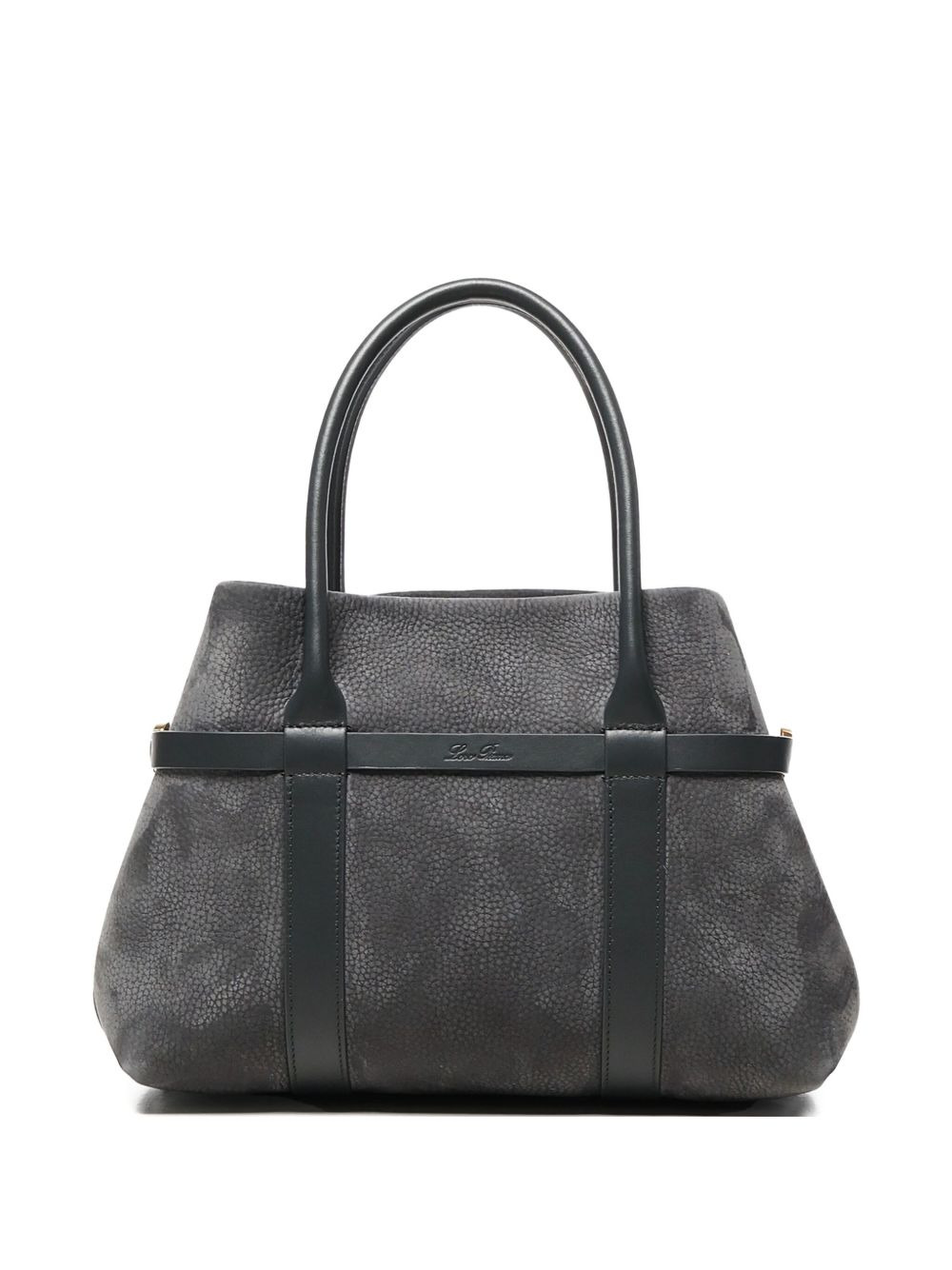 small Ghiera leather-trimmed calfskin shopper bag - 1
