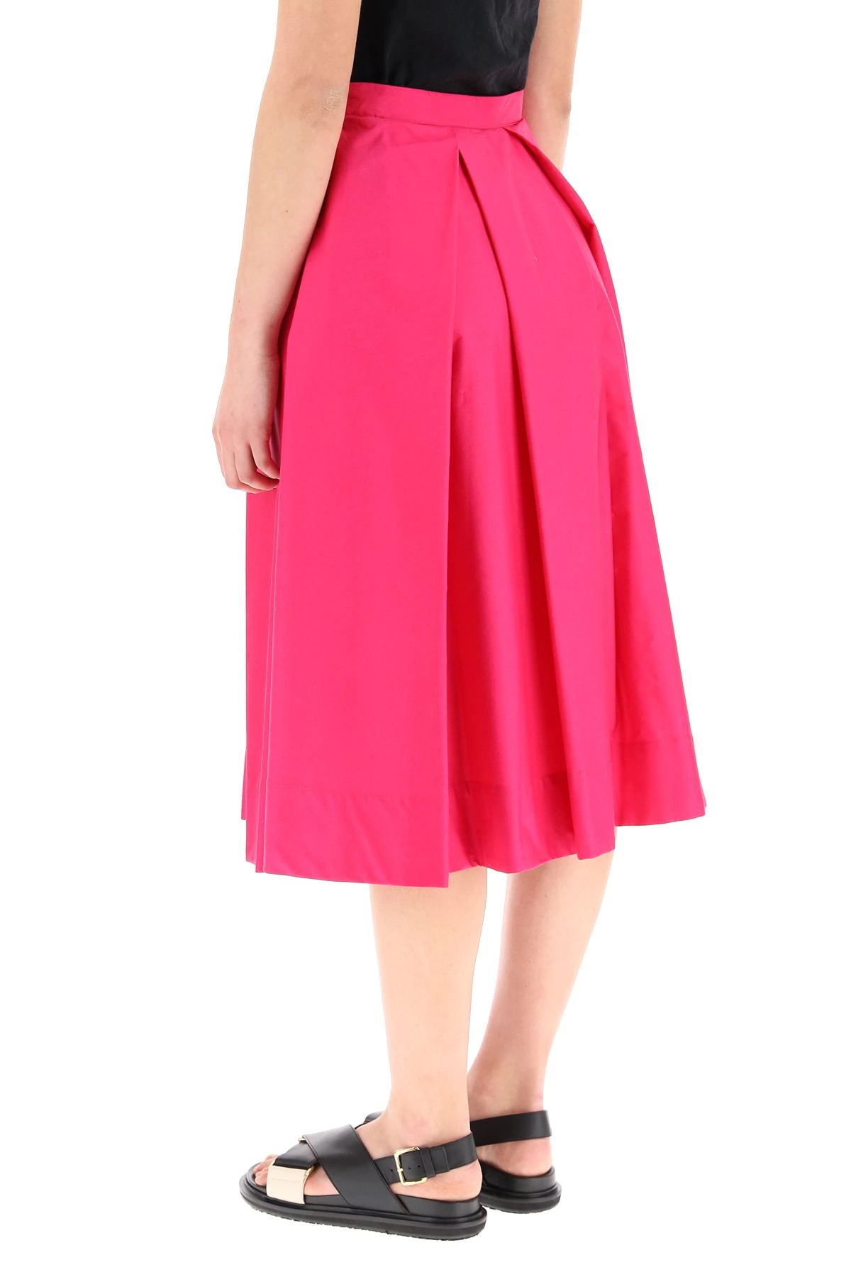 COTTON MIDI SKIRT - 4