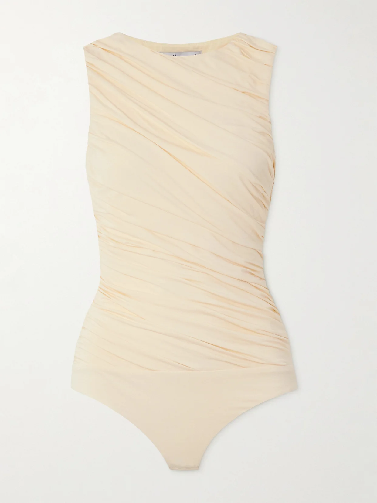 Ora Ruched Stretch-bamboo Jersey Bodysuit - 1