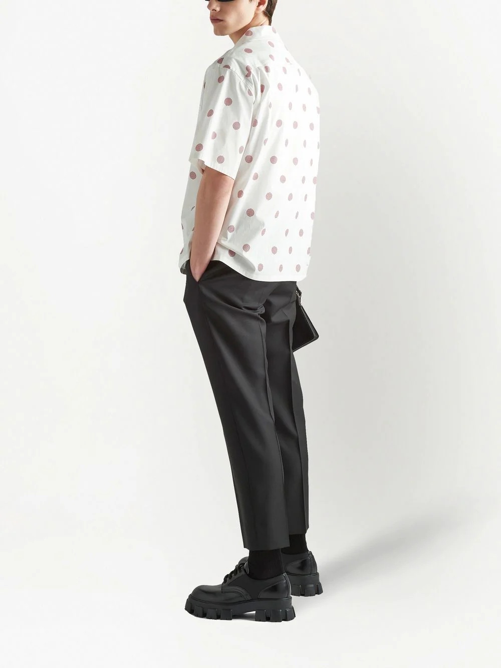 polka dot short-sleeve shirt - 3