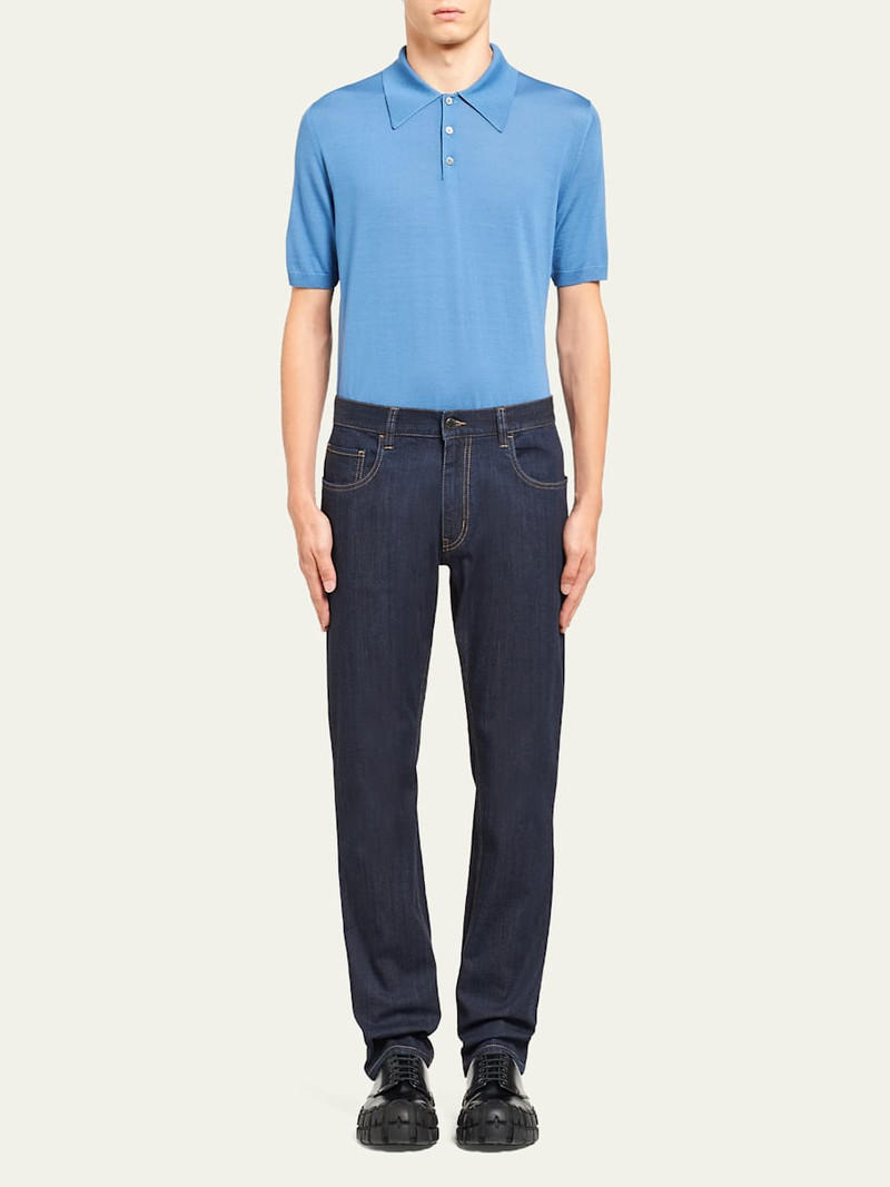 Prada Men's Dark-Wash Straight Jeans outlook