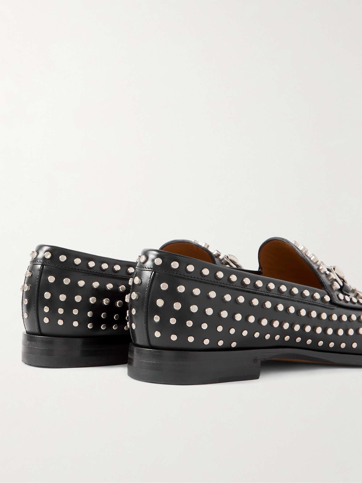 Horsebit Studded Leather Loafers - 5