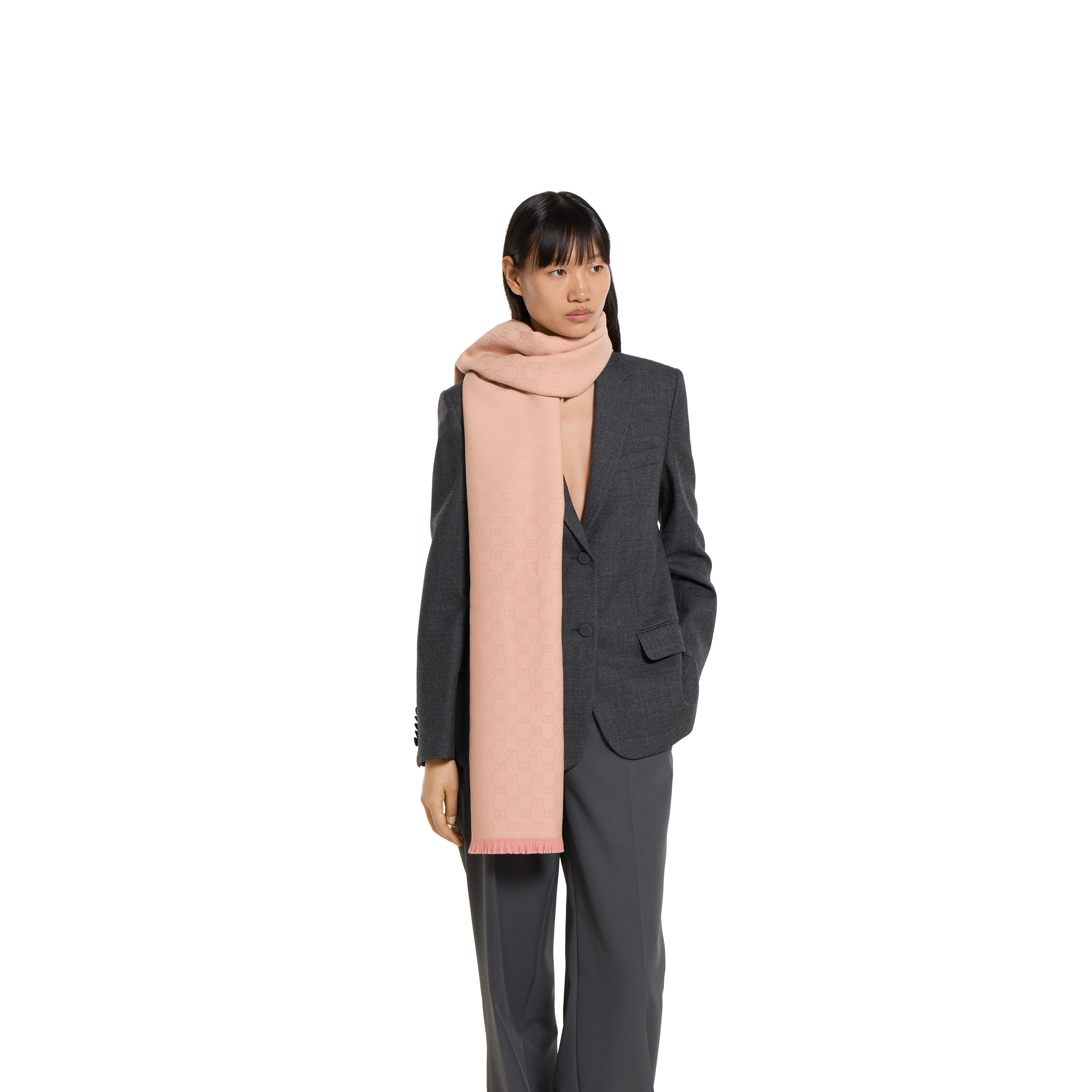 GG wool scarf - 3