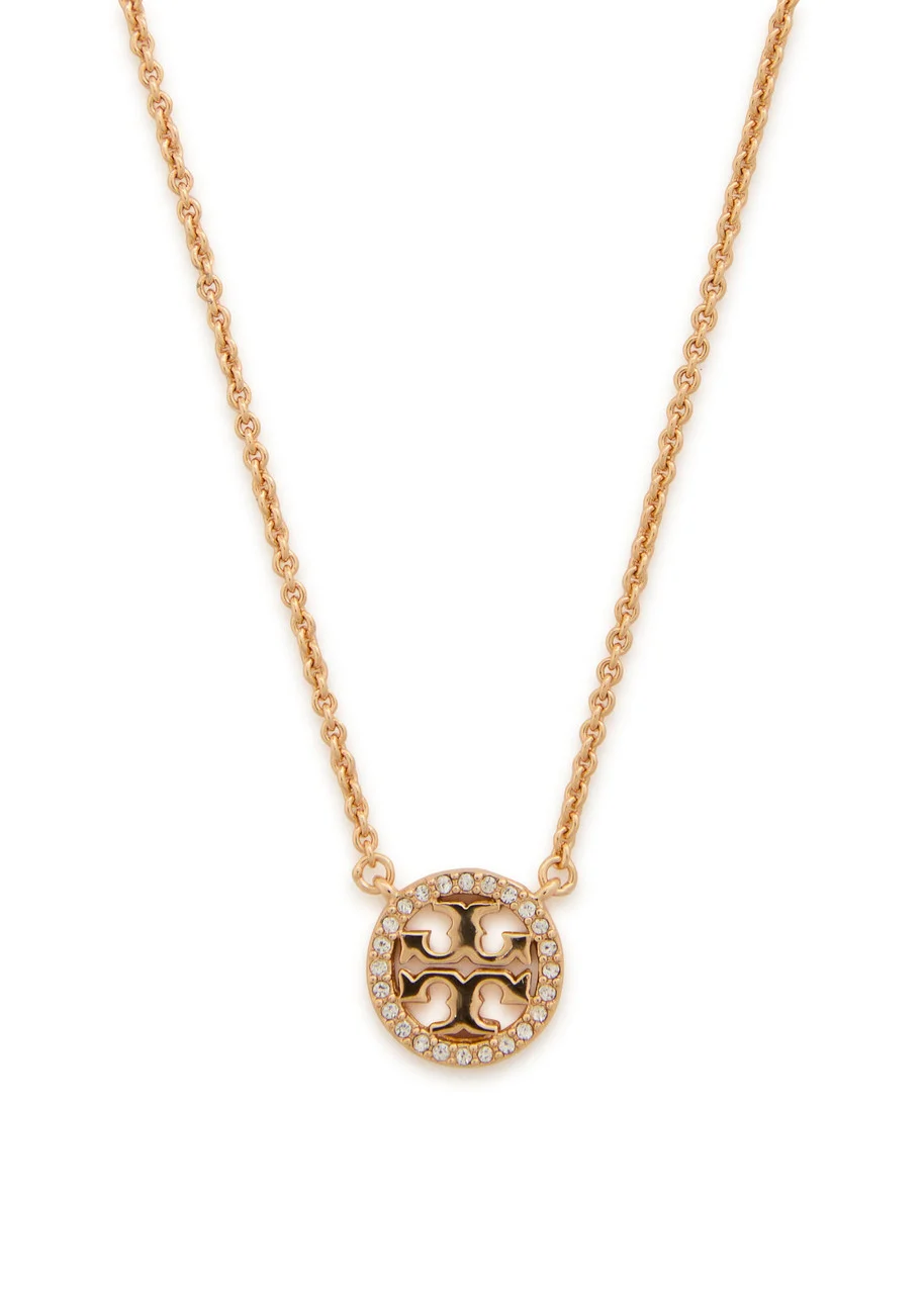 Tory Burch Icon Pavé 18kt Gold-plated Necklace - 1