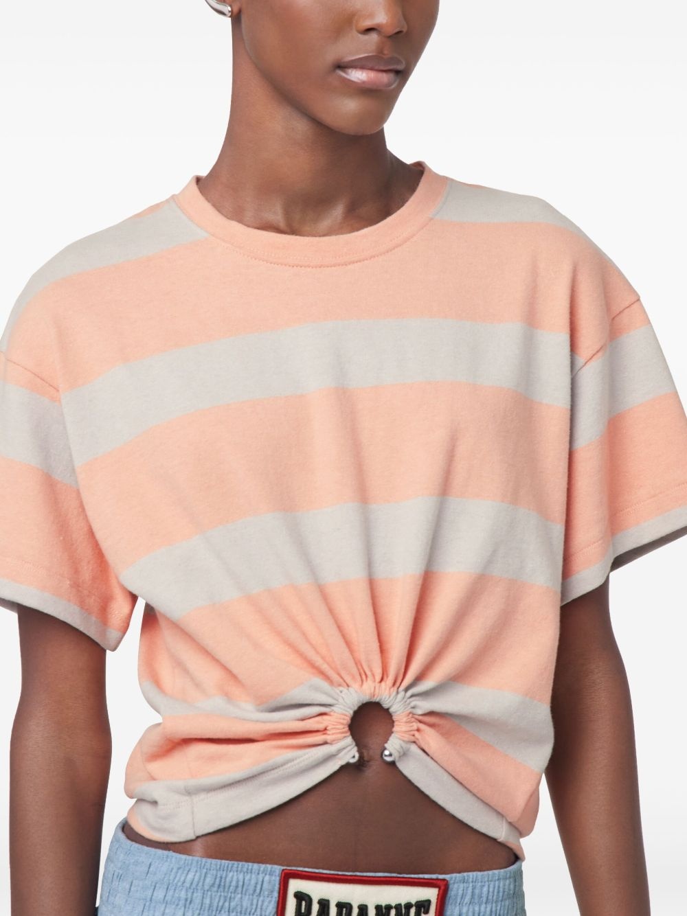 striped T-shirt - 4