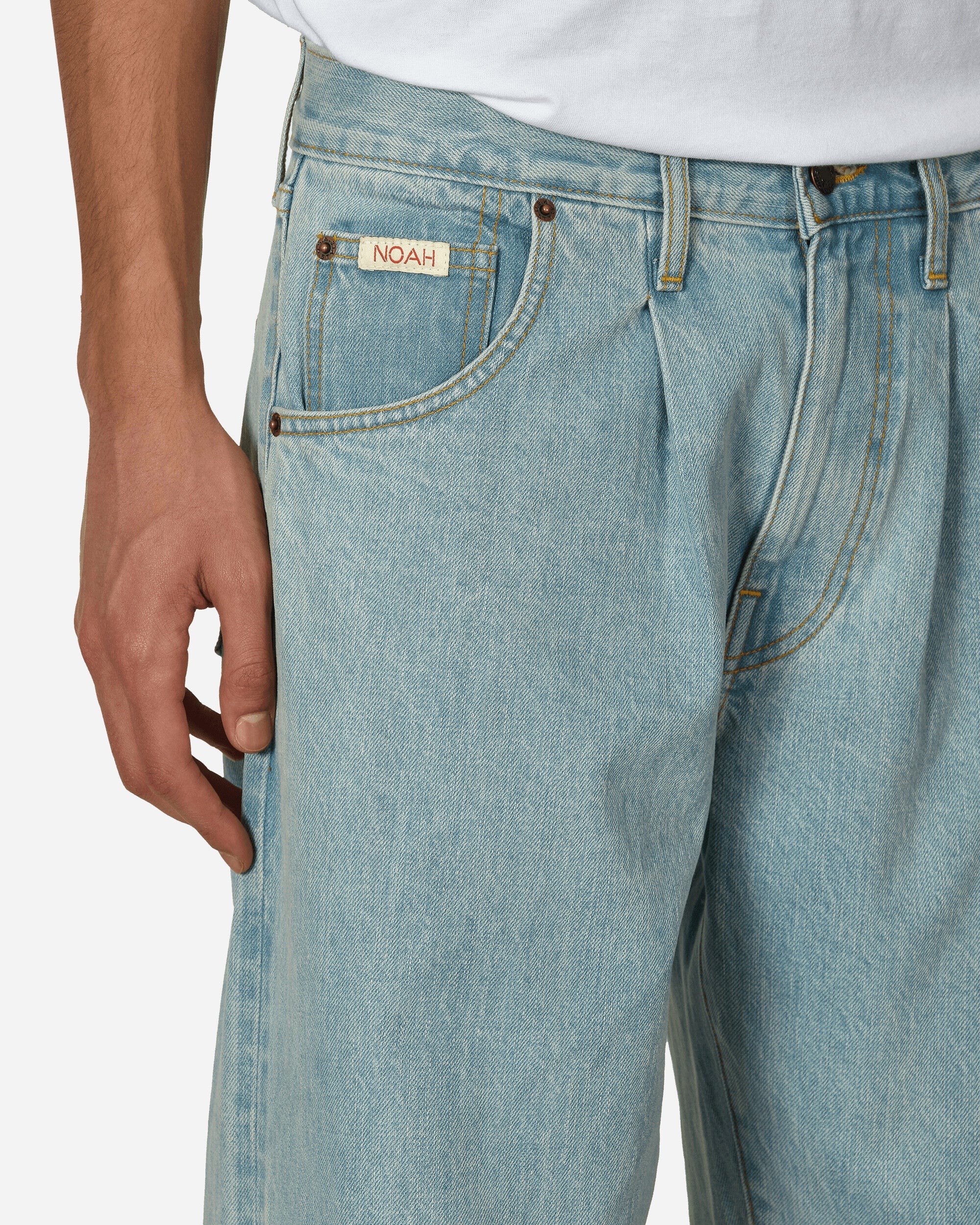 Noah Pleated Jeans Light Wash | slamjam | REVERSIBLE