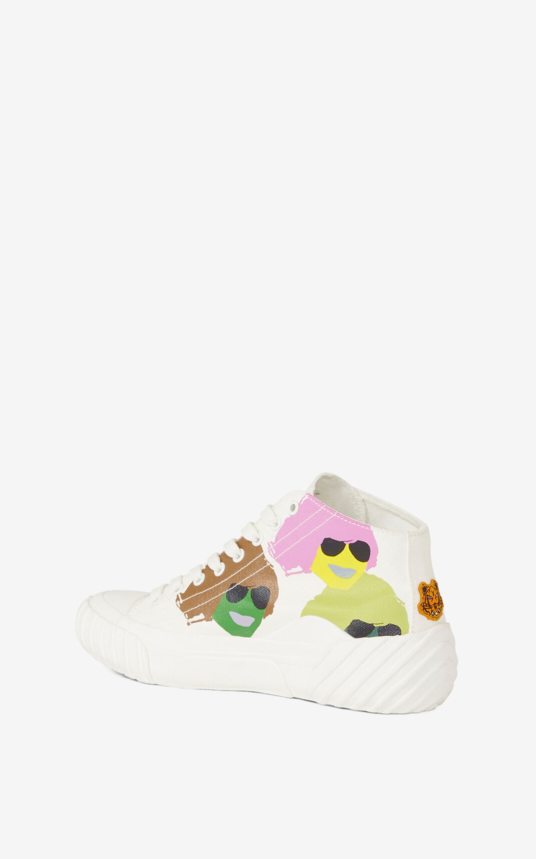 'KENZO Tribute' canvas high-top trainers - 3