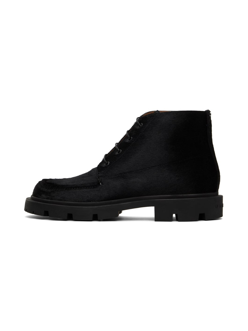 Maison Margiela Black Pony Hair Boots outlook