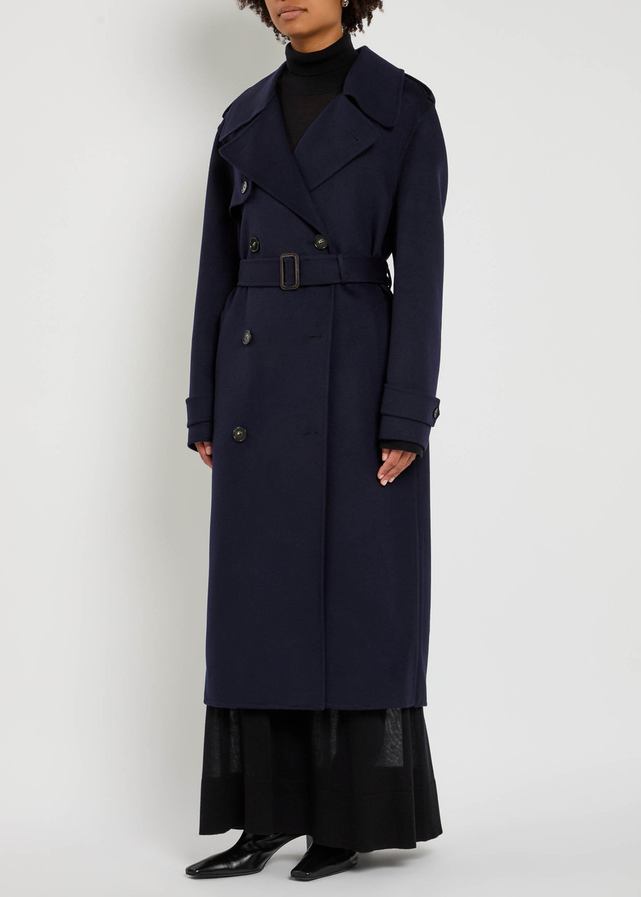Stella Mccartney Double Face Wool Trench Coat - 2
