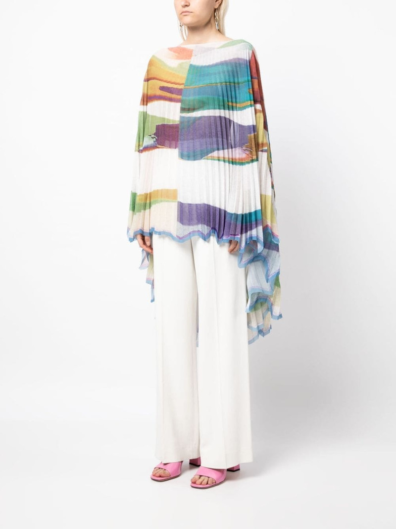 Manifest abstract-print draped tunic 3