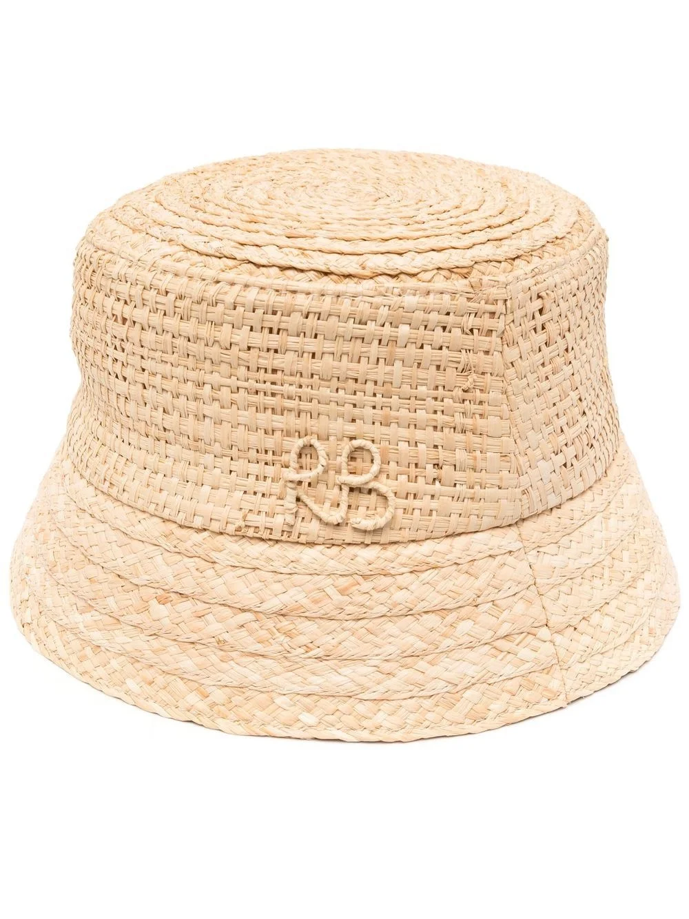 woven jute bucket hat - 1