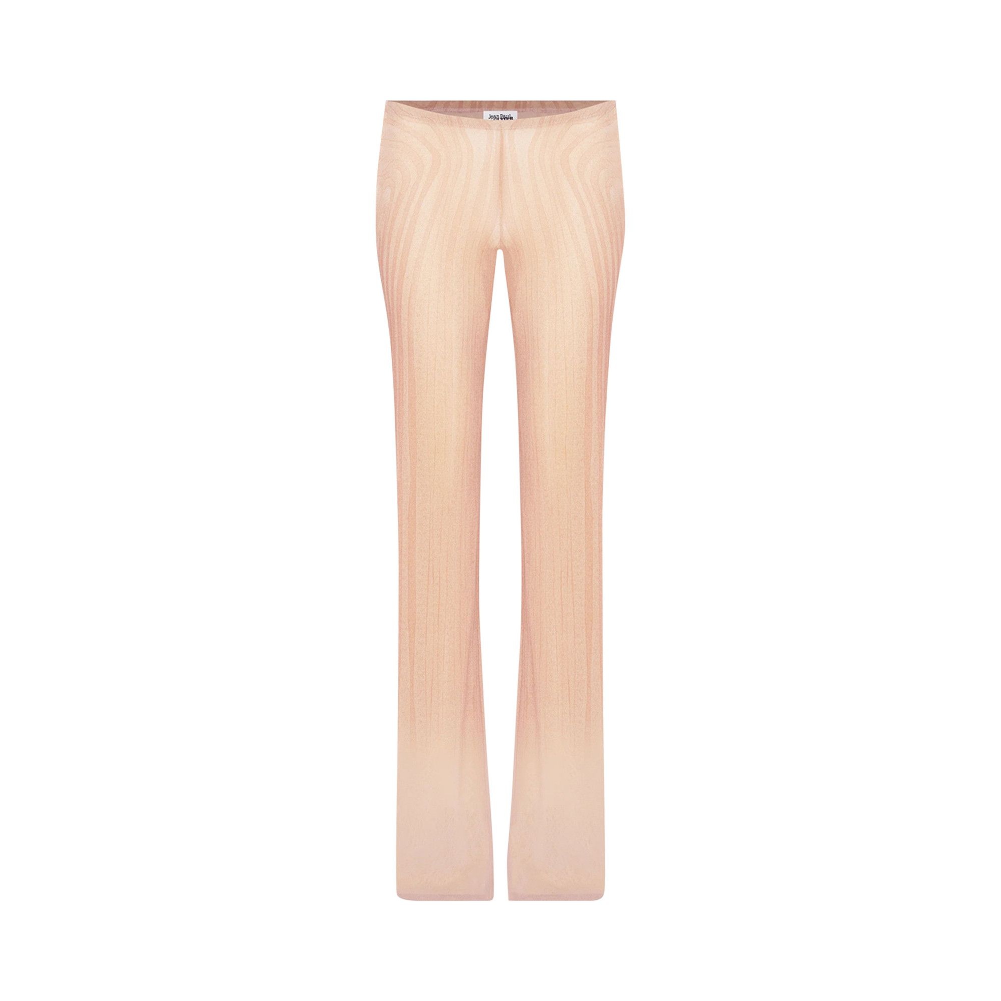 Jean Paul Gaultier Spiral Printed Mesh Trouser 'Pale Pink/Dusty Pink' - 1
