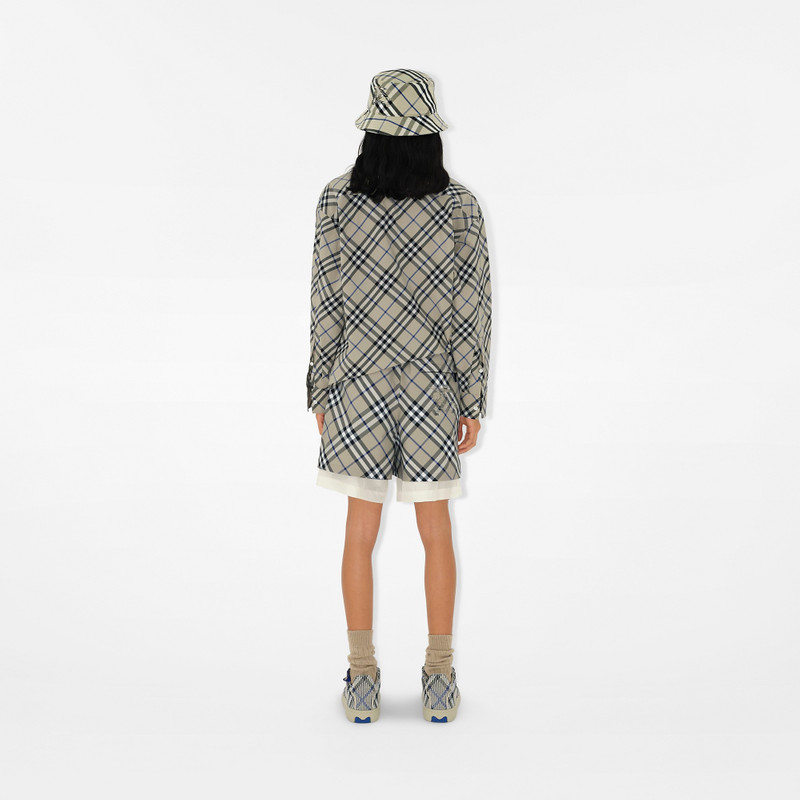 Burberry Check Cotton Blend Bucket Hat outlook