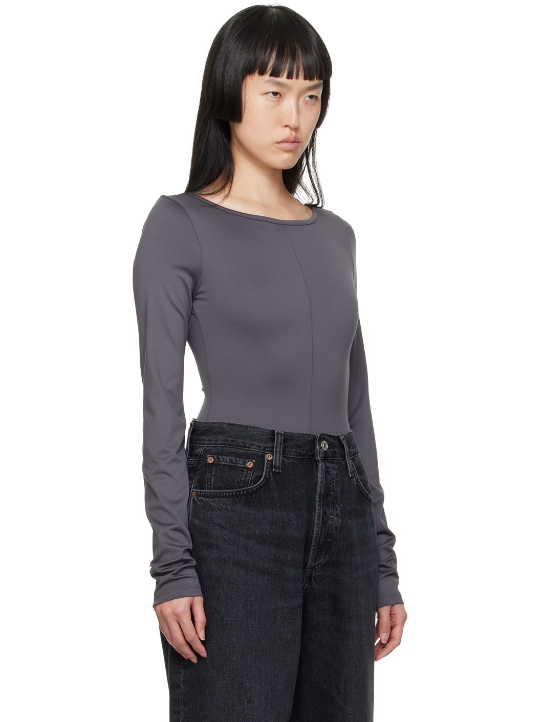 Gray Paulette Bodysuit - 2