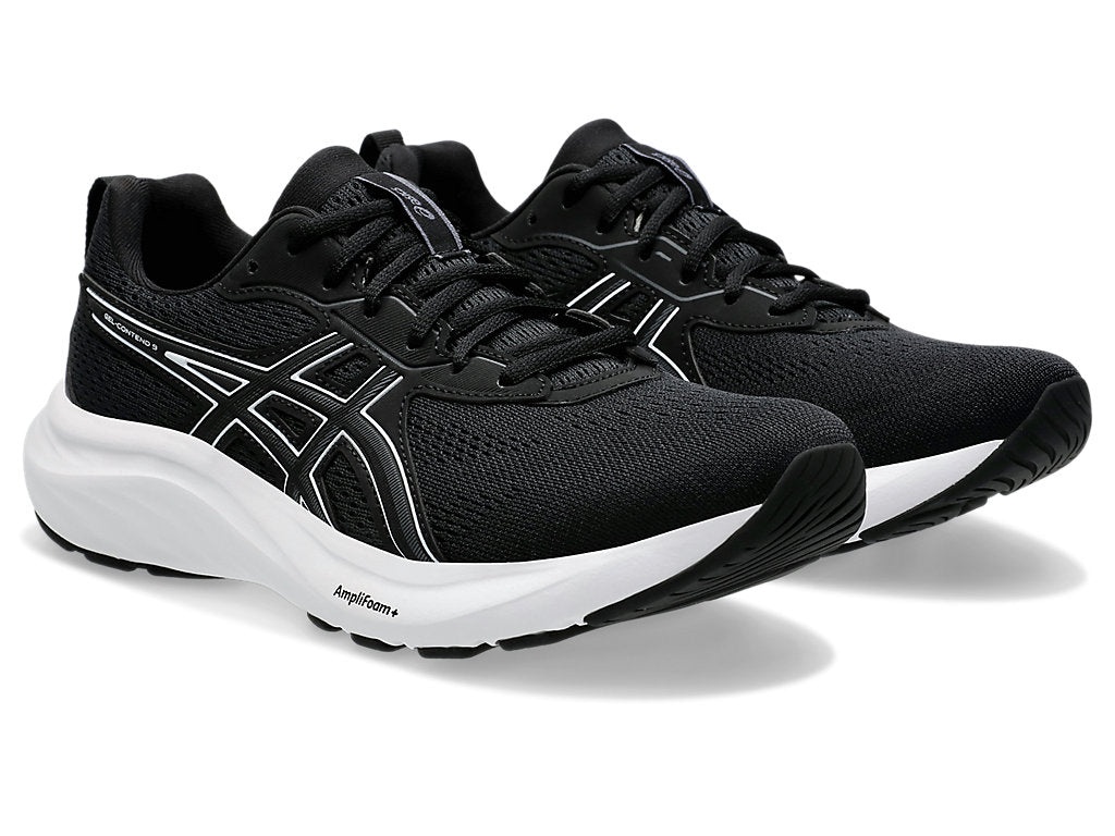 (WMNS) ASICS Gel-Contend 9 Wide 'Black White' 1012B678-002 - 3