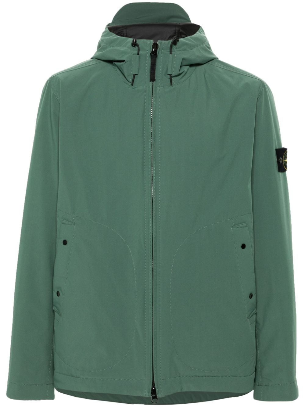 Stone Island Compass-badge hooded jacket farfetch REVERSIBLE