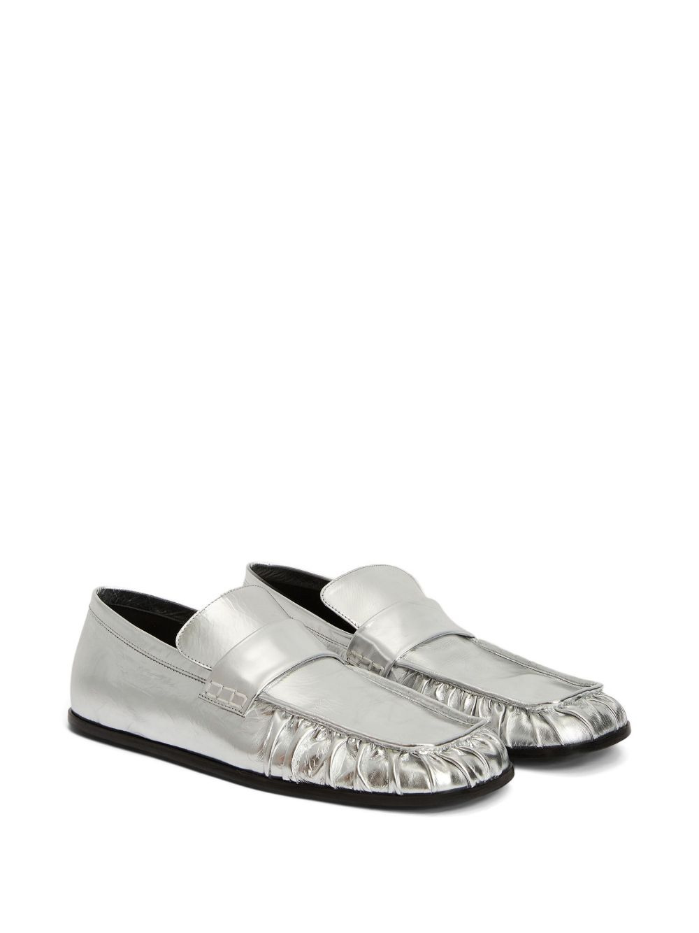 metallic loafers - 2