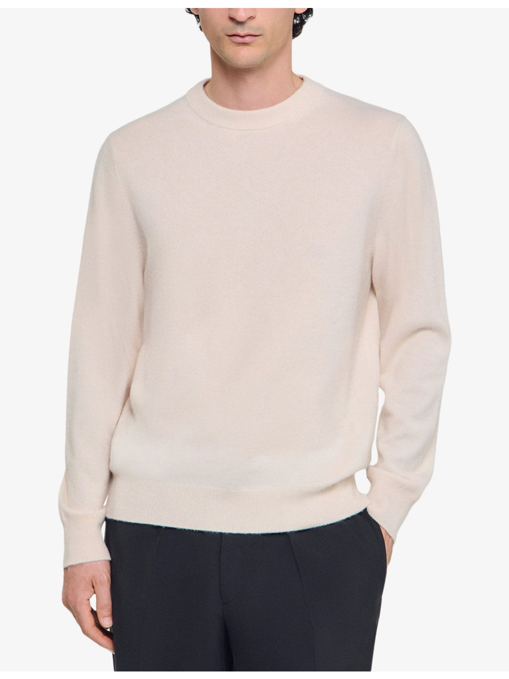 Long-sleeve crewneck cashmere jumper - 3