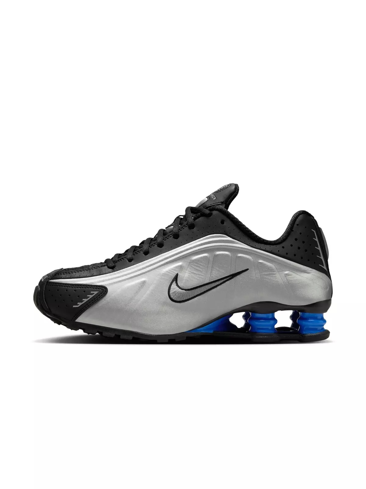 Shox R4 "Black/Metallic Silver/Racer Blue" Women's Shoe - 3