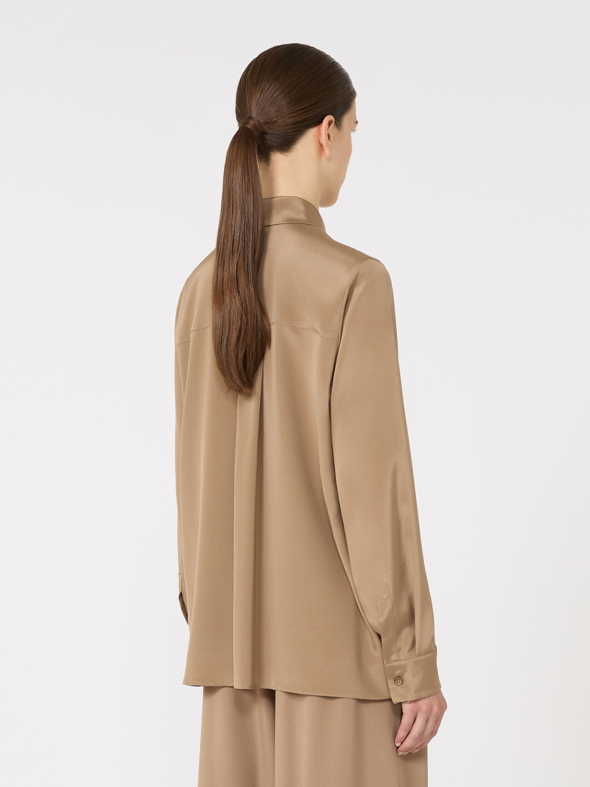 AVION Stretch silk cady shirt - 4