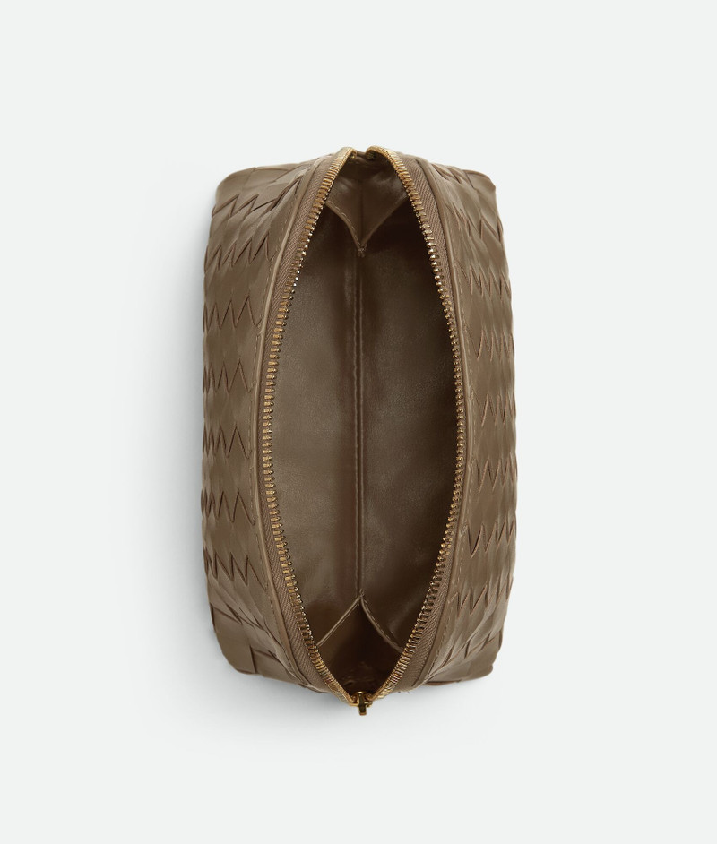 Bottega Veneta Intrecciato Medium Half-Moon Beauty Pouch outlook