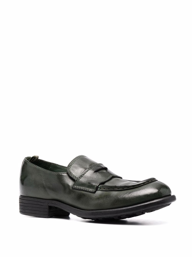 OFFICINE CREATIVE high-shine leather loafers outlook