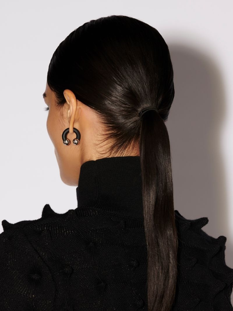 COLORED SMALL BARBELL EARRINGS 5