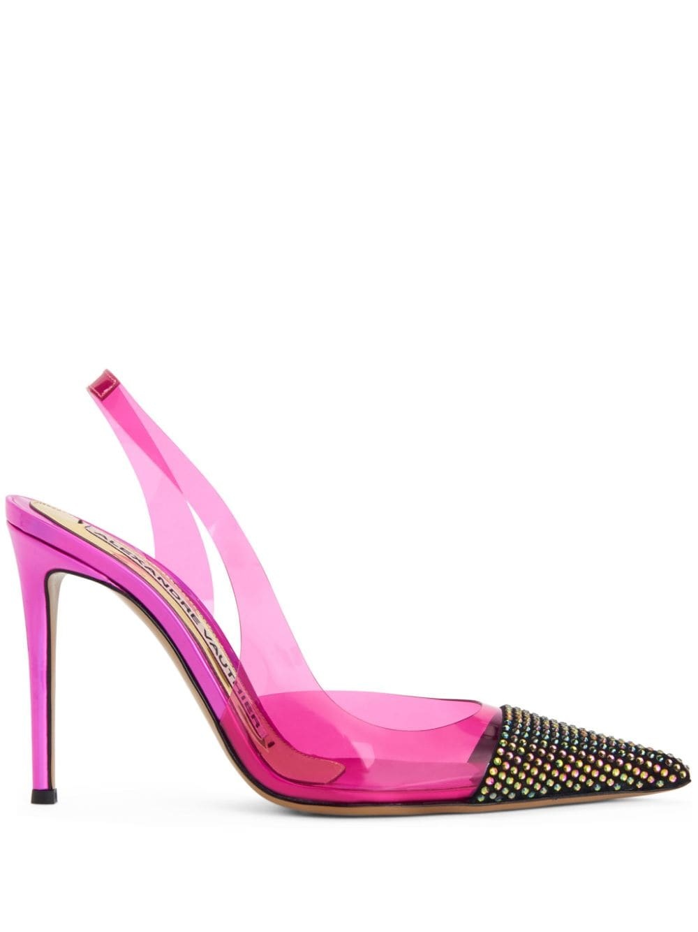 105mm crystal-embellished pumps - 1