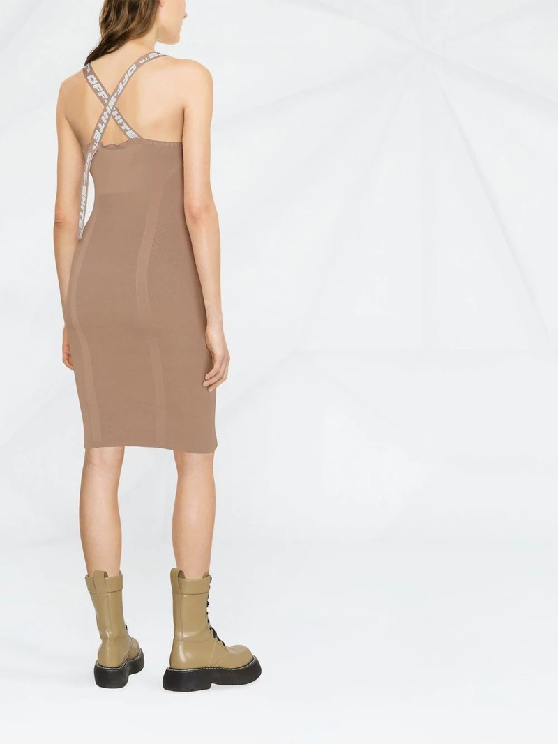 logo strap bodycon dress 4