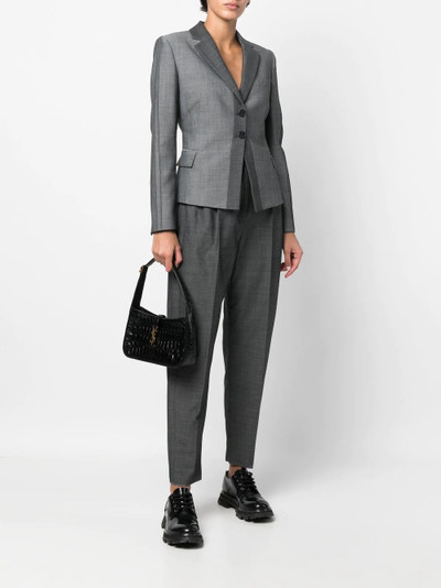 Ports 1961 decorative-seam straight-leg tailored trousers outlook