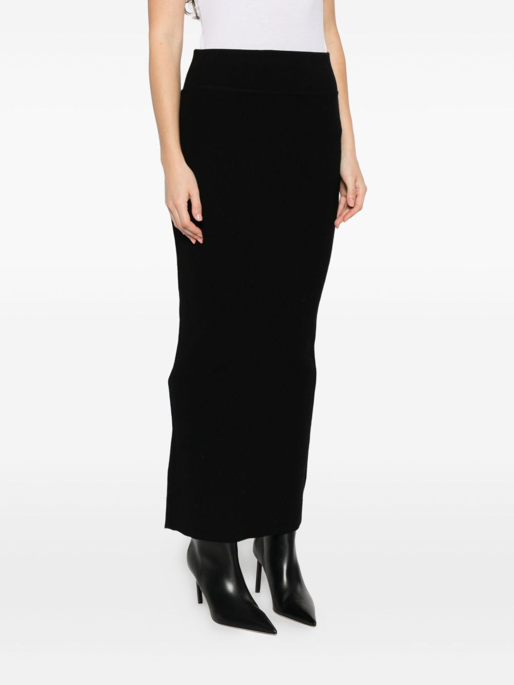 ribbed midi skirt - 3