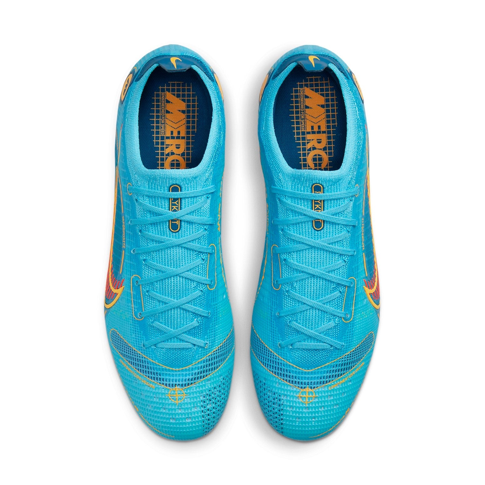 Nike Mercurial Vapor 14 Elite HG Hard Ground Soccer Shoes Blue DJ2836-484 - 2