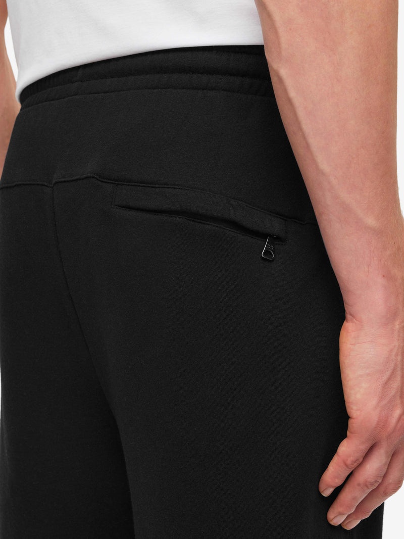 Men's Sweat Shorts Quinn Cotton Modal Black - 6