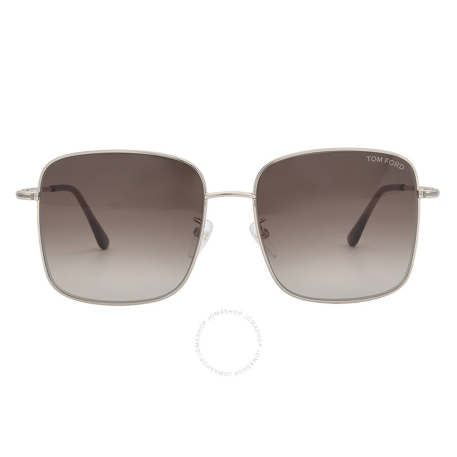 Tom Ford Brown Gradient Square Ladies Sunglasses FT0894-K 28F 59 - 1