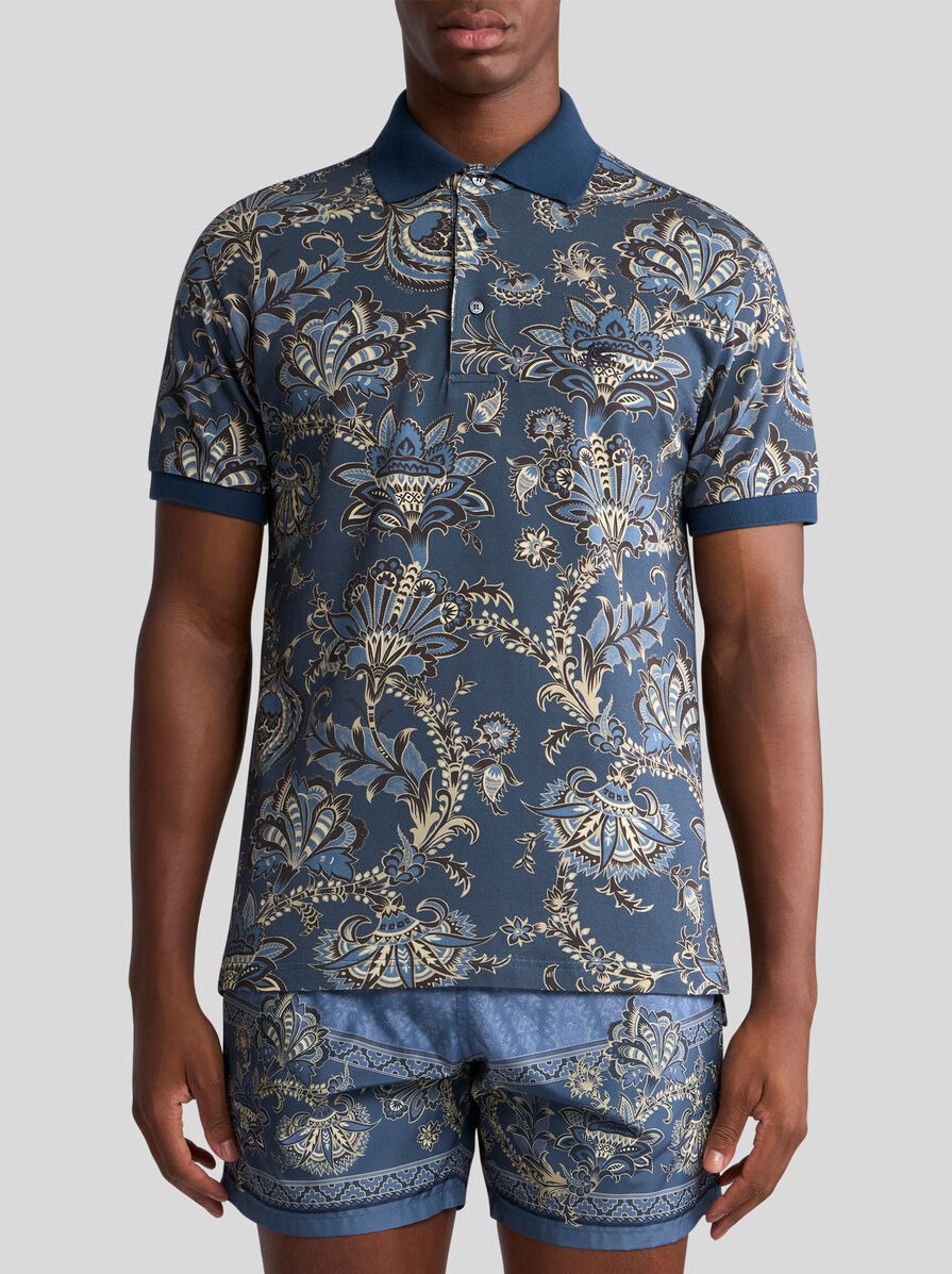 POLO SHIRT WITH FLORAL PRINT - 2