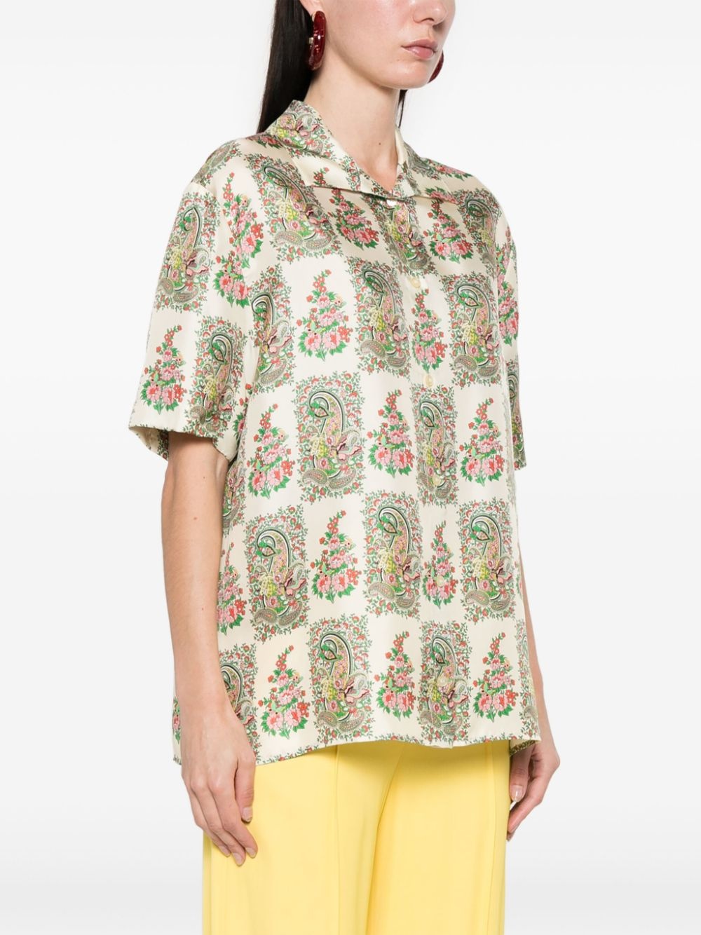 floral-print shirt - 3