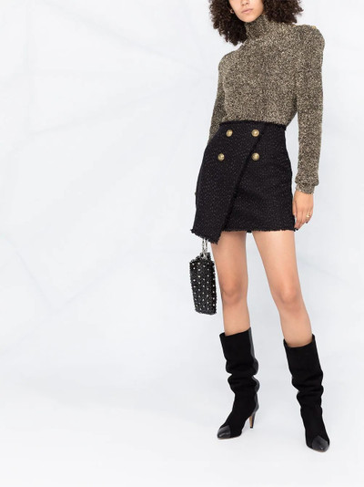 Balmain double-button mini skirt outlook