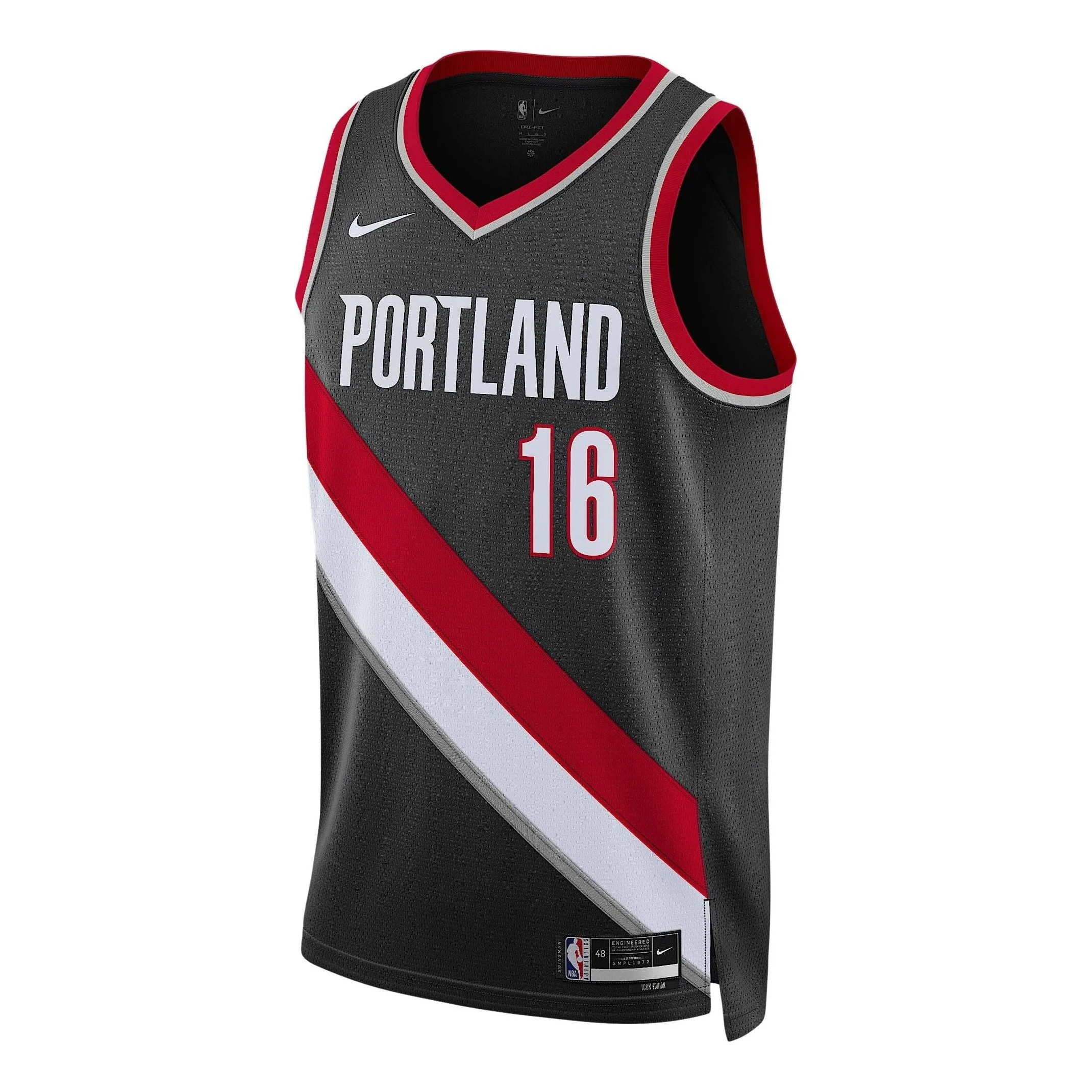 Nike Yang Hansen Icon Edition Dri-FIT NBA Swingman 'Black' DN2020-021 - 1